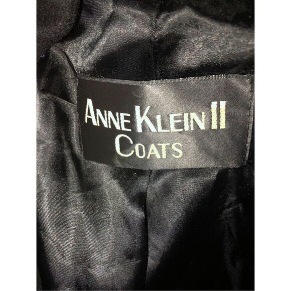 Anne Klein wool black fully lined single breasted vintage pea coat size 2X - Picture 11 of 12